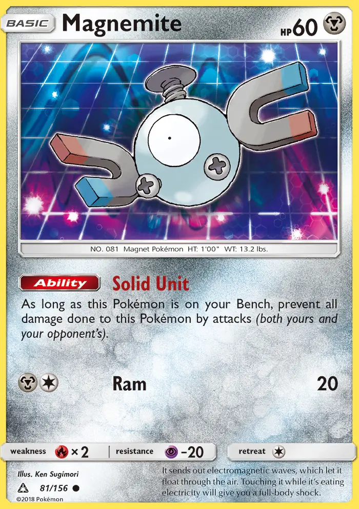 Magnemite 81 card from Ultra Prism