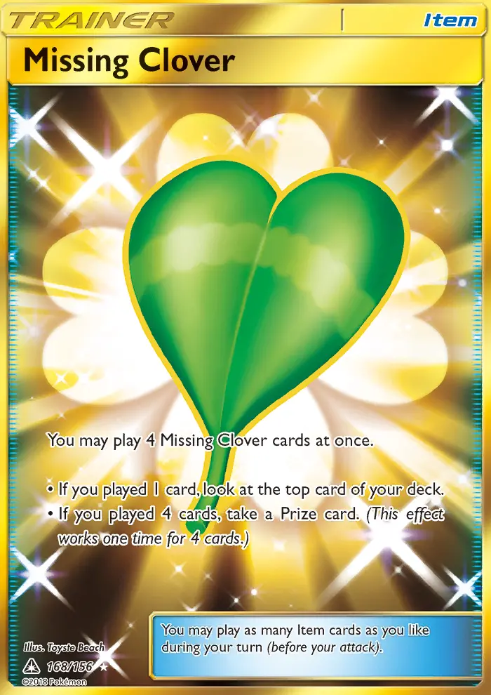 Missing Clover 168 — Ultra Prism 168, Holofoil finish