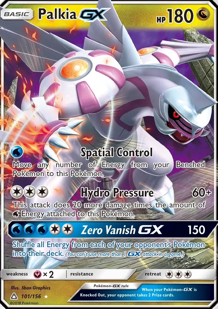Palkia-GX 101 card from Ultra Prism