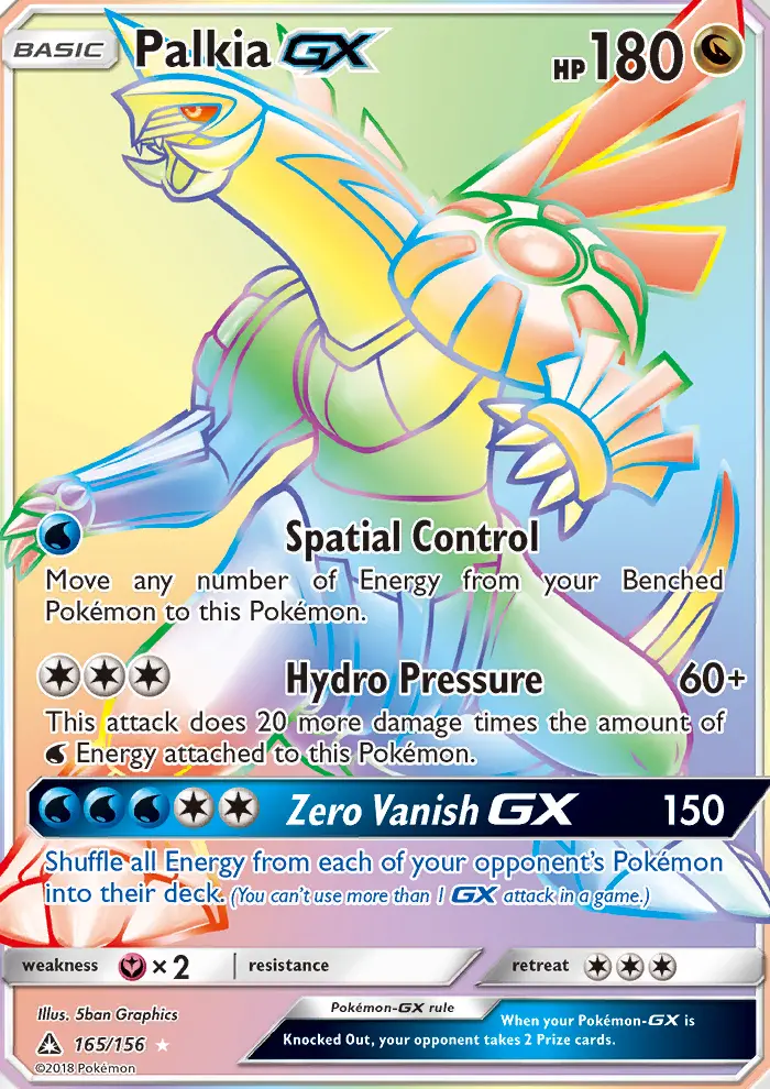 Palkia-GX 165 — Ultra Prism 165, Holofoil finish