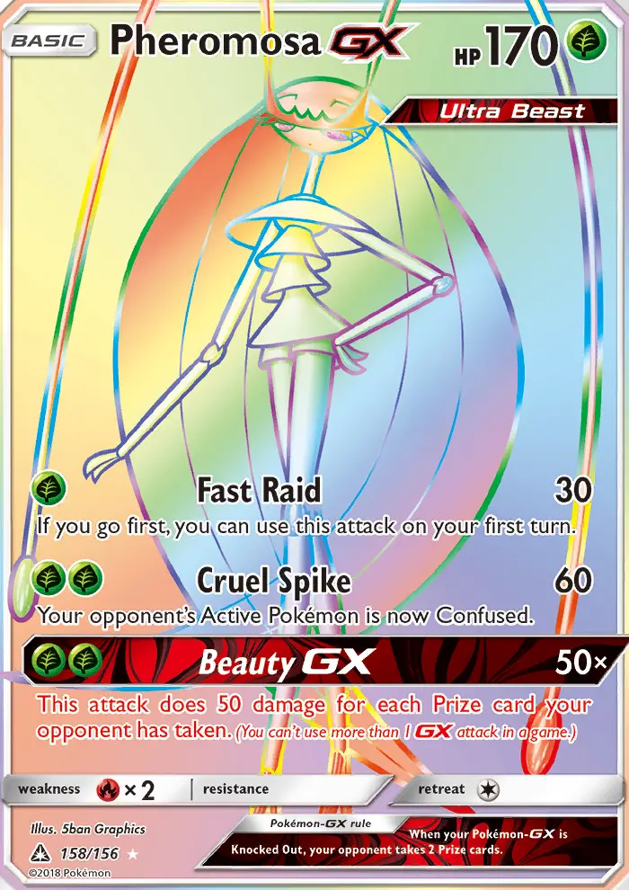 Pheromosa-GX 158 card from Ultra Prism