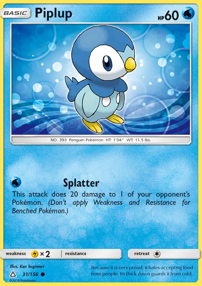 Piplup 31 — Ultra Prism 31, Normal finish