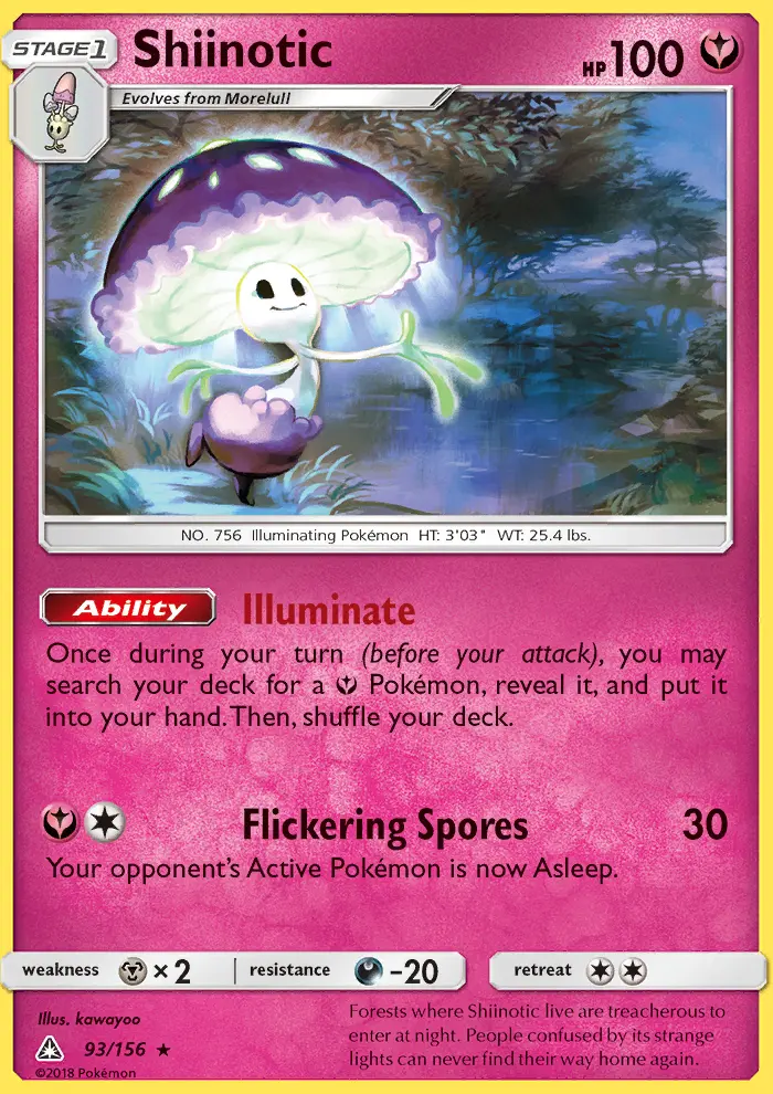 Shiinotic 93 card from Ultra Prism