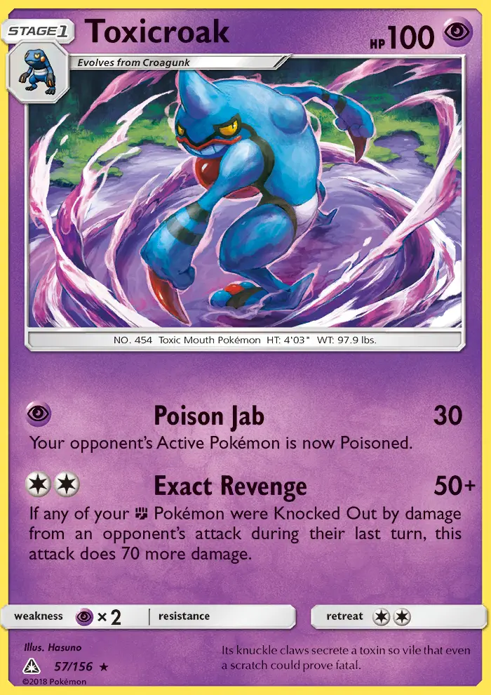 Toxicroak 57 — Ultra Prism 57, Normal finish