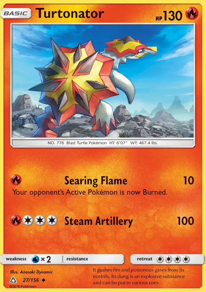 Turtonator 27 card from Ultra Prism
