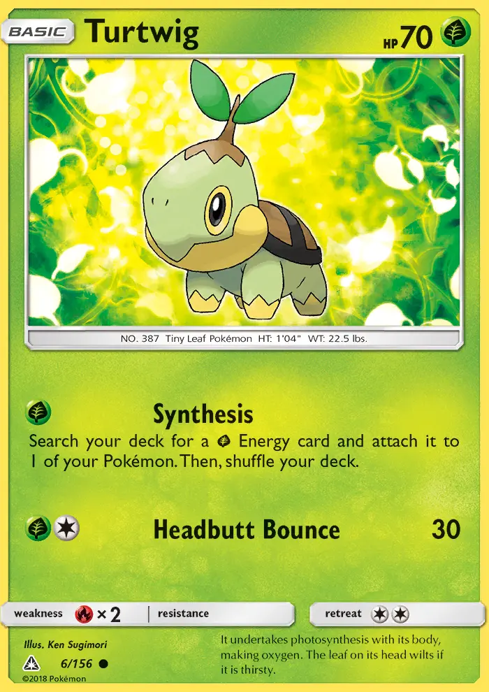 Turtwig 6 card from Ultra Prism