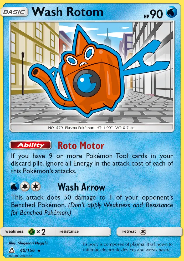 Wash Rotom 40 — Ultra Prism 40, Normal finish