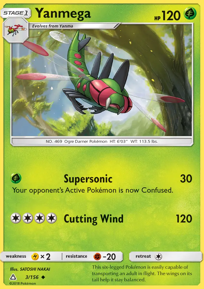 Yanmega 3 card from Ultra Prism