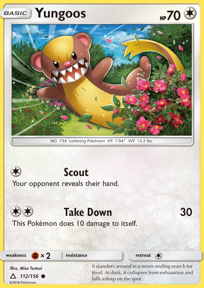 Yungoos 112 card from Ultra Prism