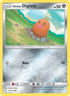 Alolan Diglett — Unbroken Bonds #121