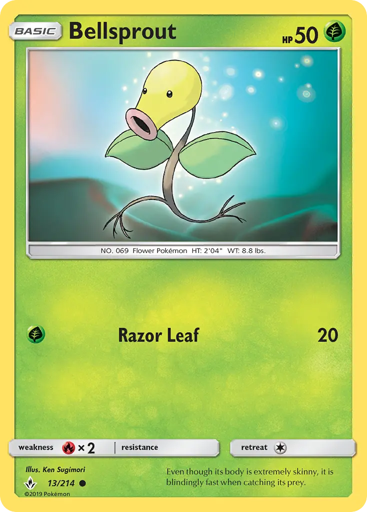 Bellsprout 13 card from Unbroken Bonds