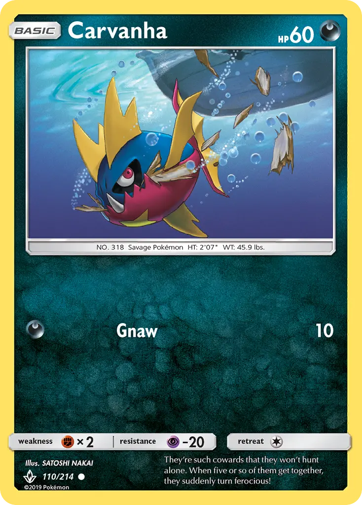 Carvanha 110 card from Unbroken Bonds