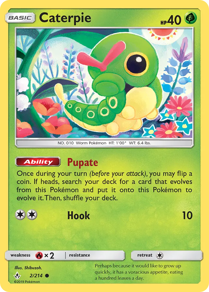 Caterpie 2 card from Unbroken Bonds