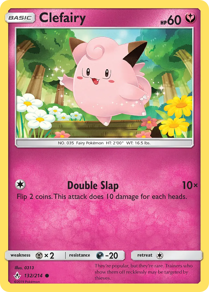 Clefairy 132 — Unbroken Bonds 132, Normal finish