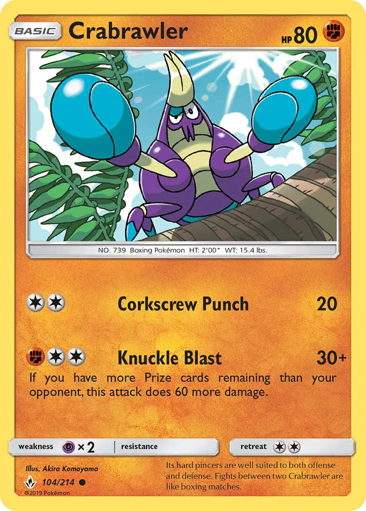 Crabrawler 104 — Unbroken Bonds 104, Normal finish
