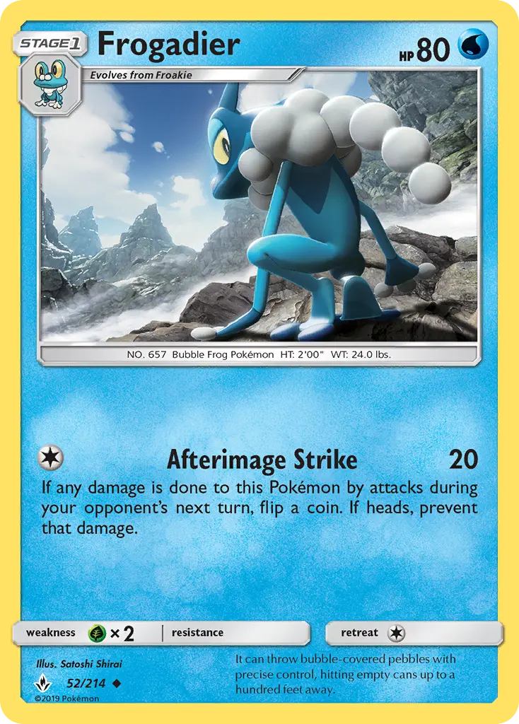 Frogadier 52 — Unbroken Bonds 52, Normal finish