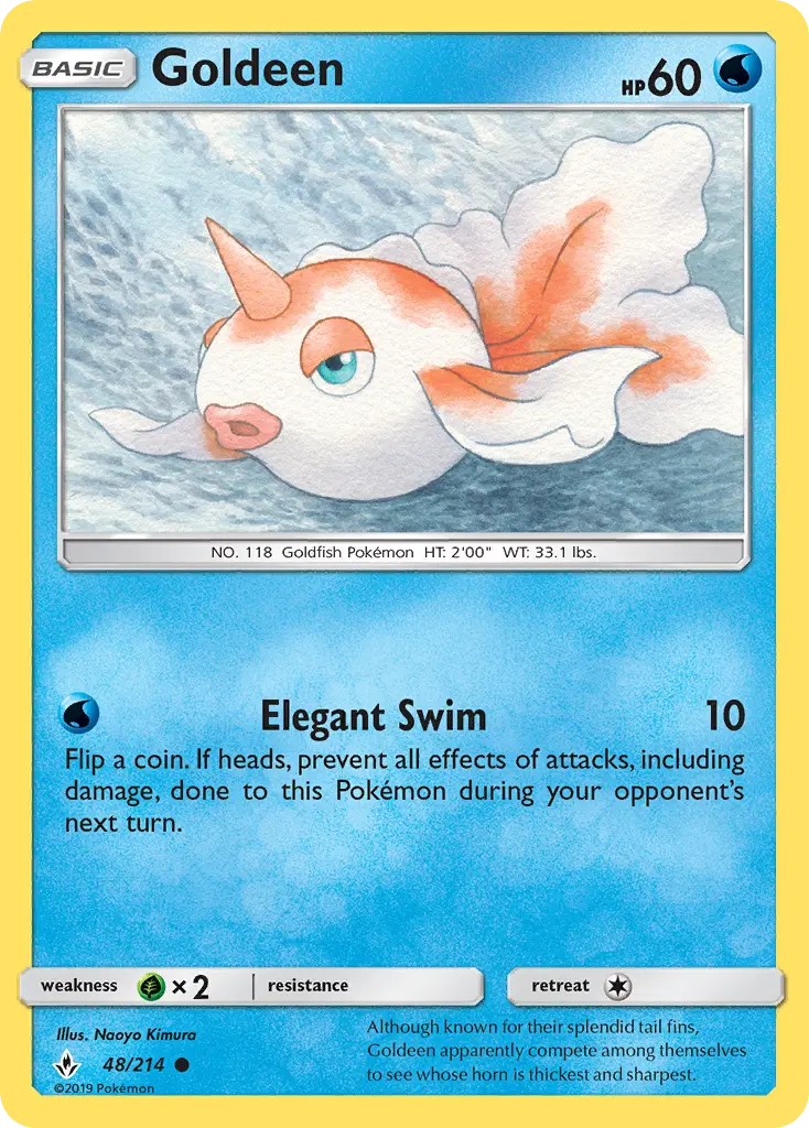 Goldeen 48 card from Unbroken Bonds