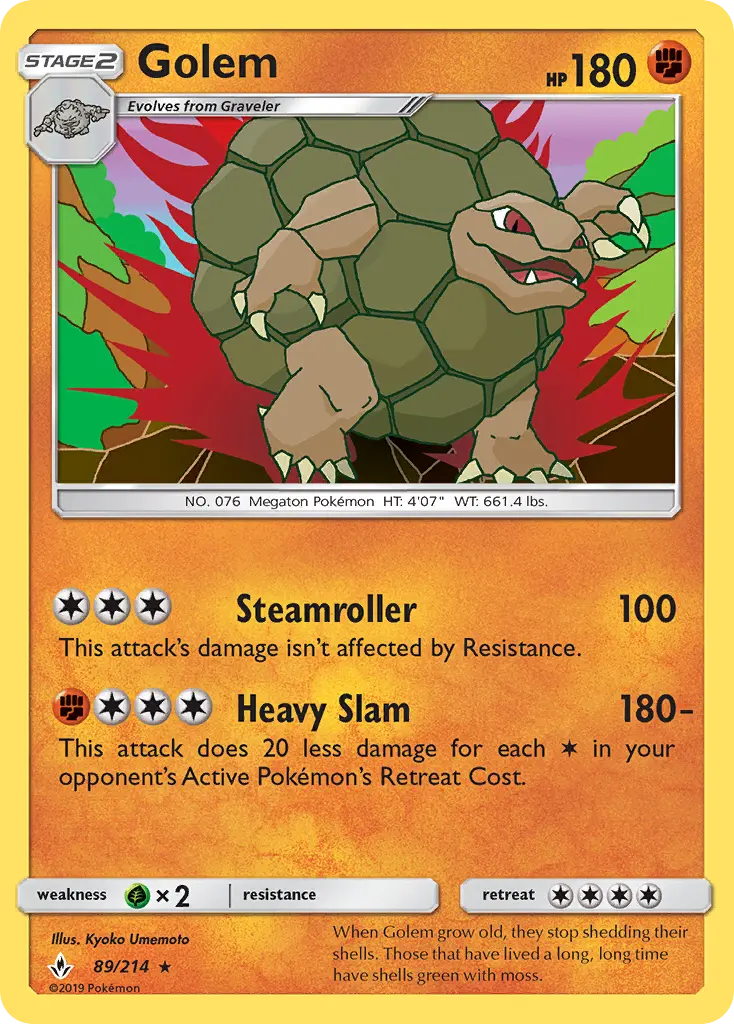 Golem 89 card from Unbroken Bonds