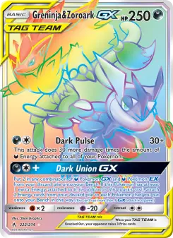 Greninja & Zoroark-GX 222 — Unbroken Bonds
