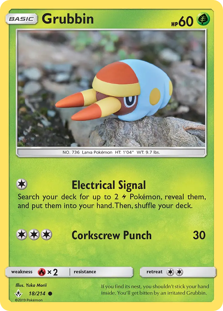 Grubbin 18 card from Unbroken Bonds