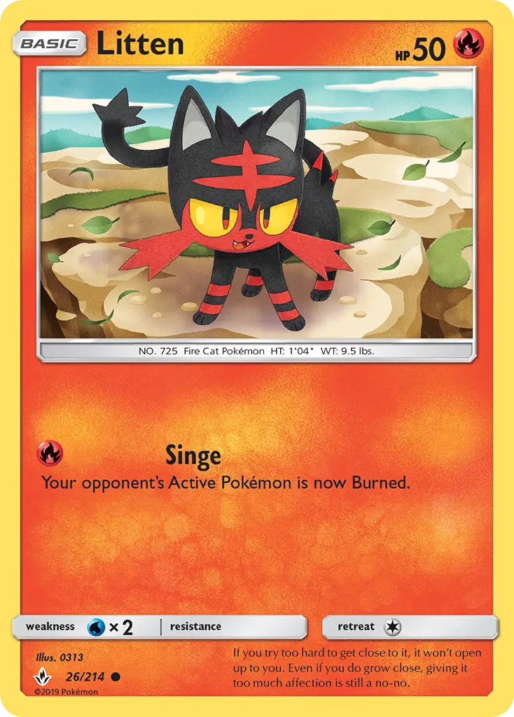 Litten 26 card from Unbroken Bonds