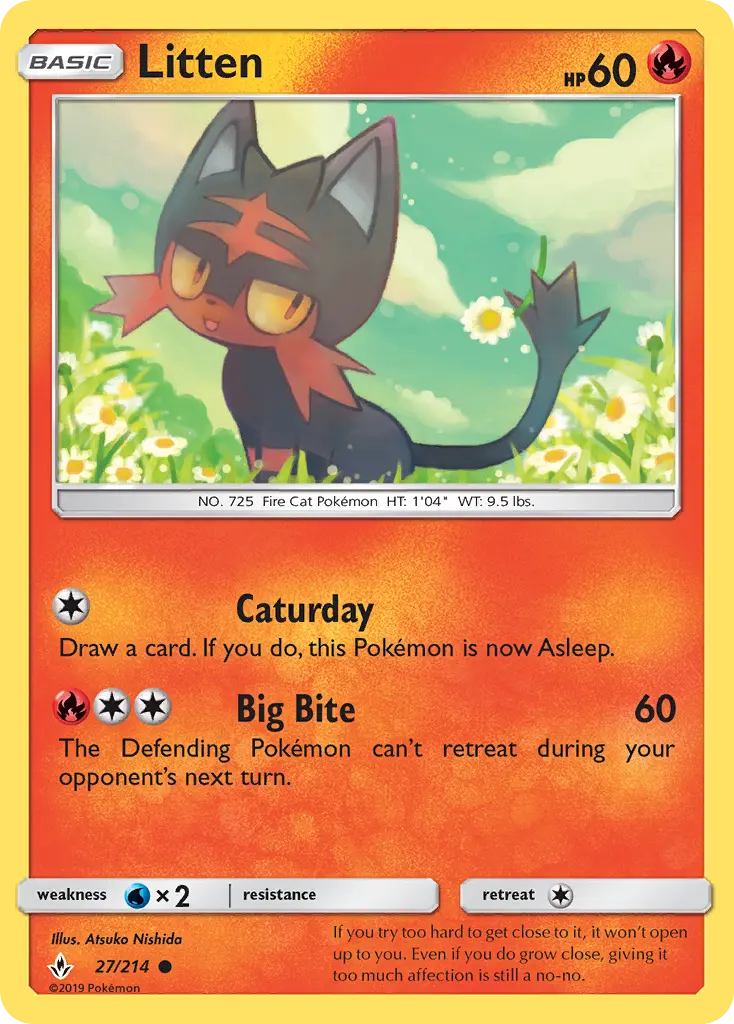 Litten 27 card from Unbroken Bonds