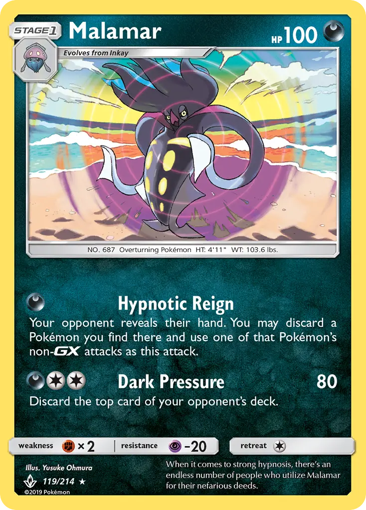 Malamar 119 — Unbroken Bonds 119, Holofoil finish