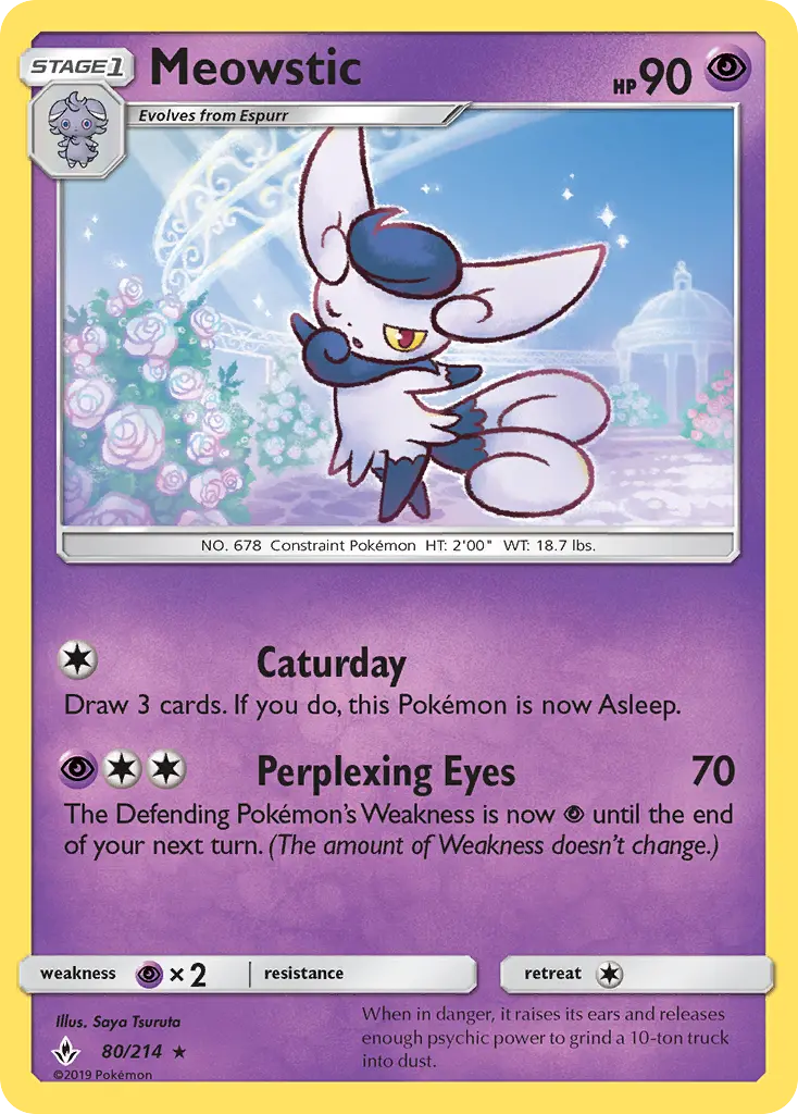 Meowstic 80 — Unbroken Bonds 80, Normal finish