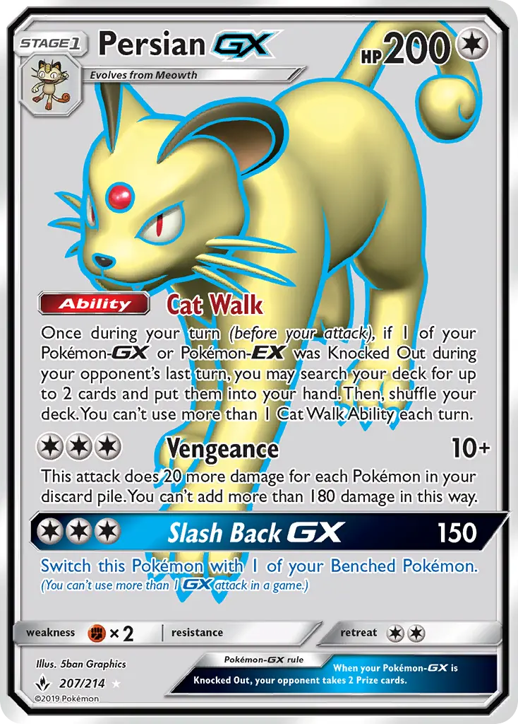 Persian-GX 207 card from Unbroken Bonds