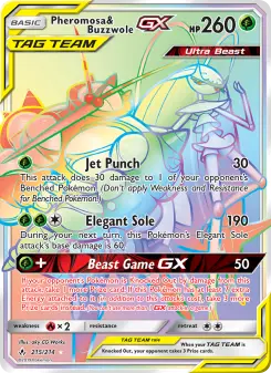Pheromosa & Buzzwole-GX 215 — Unbroken Bonds