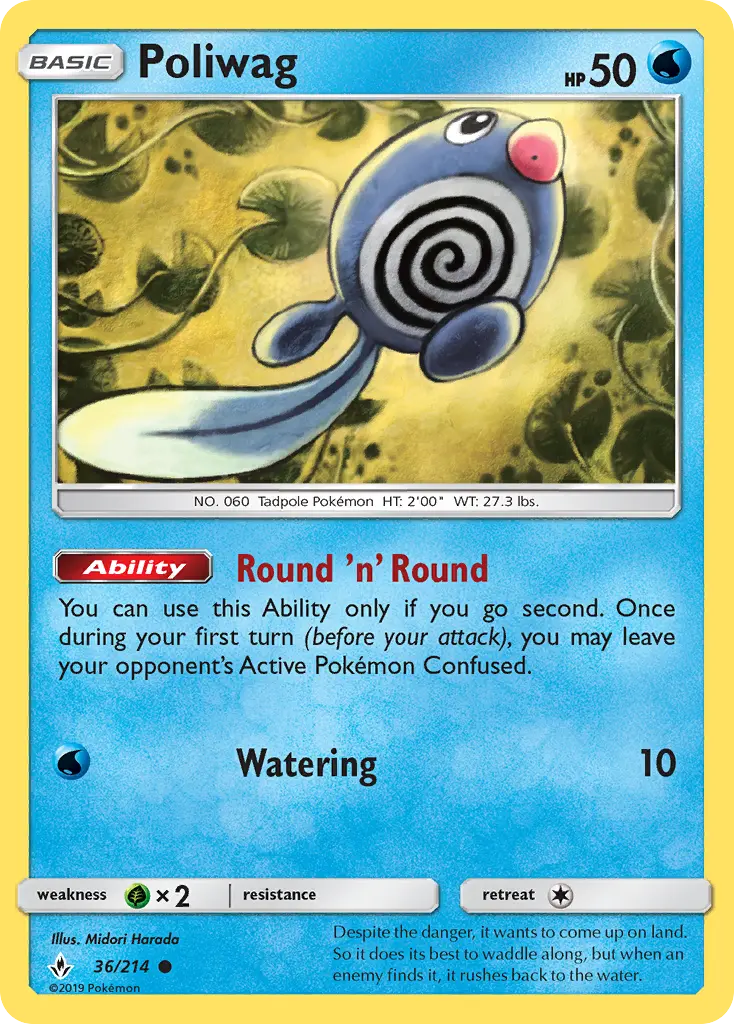Poliwag 36 card from Unbroken Bonds