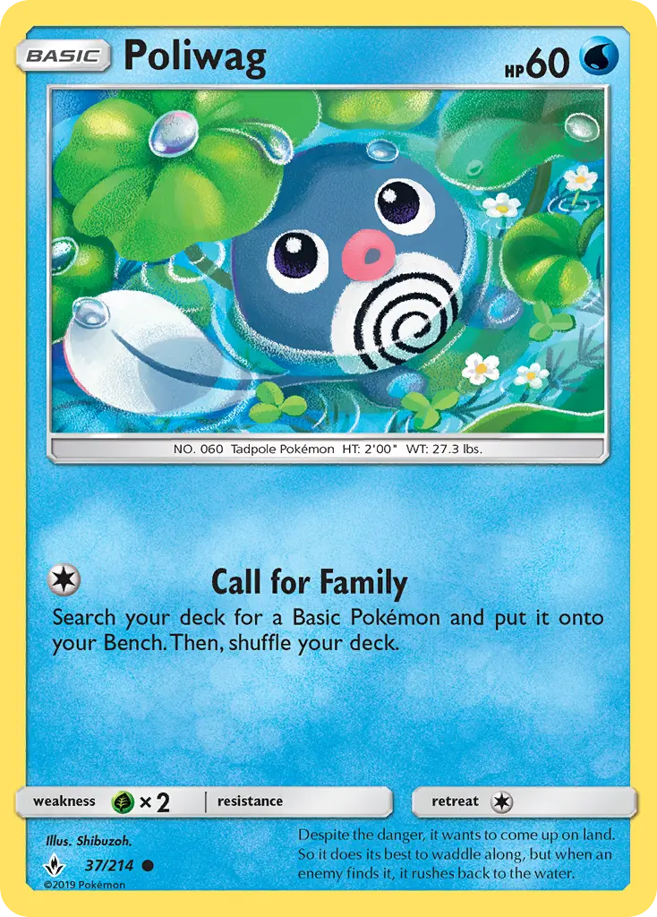 Poliwag 37 card from Unbroken Bonds