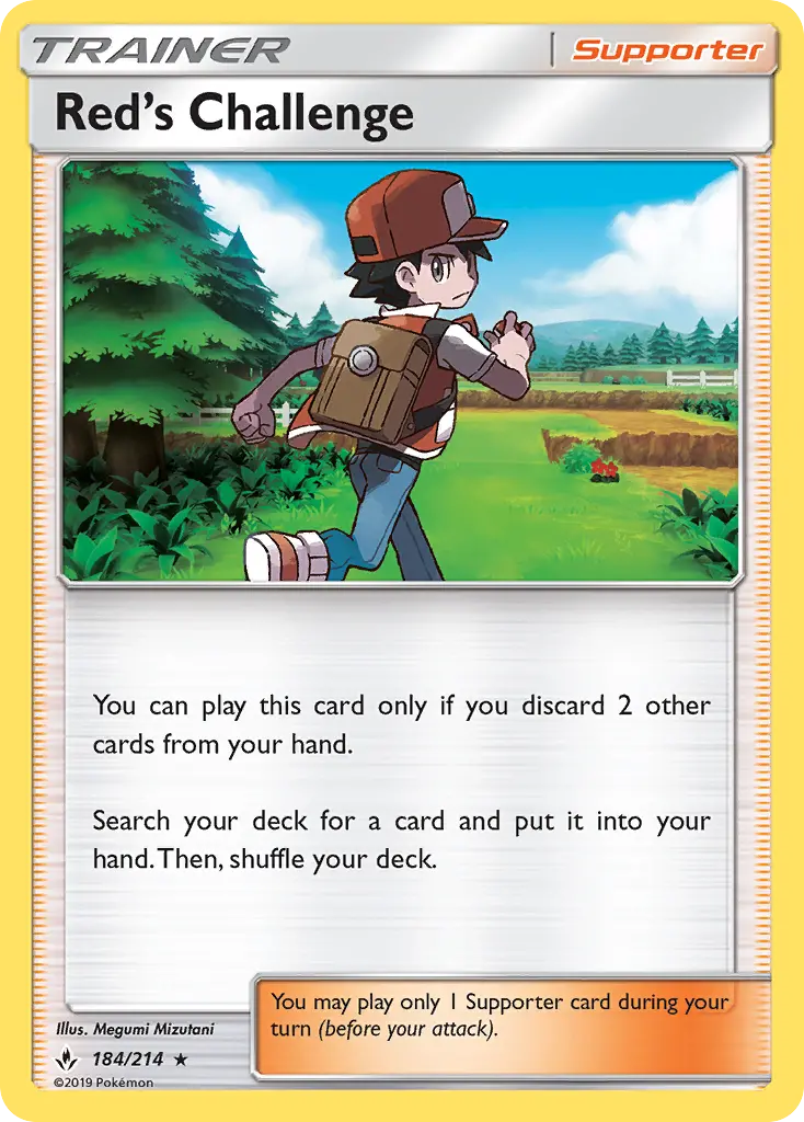 Red's Challenge 184 card from Unbroken Bonds