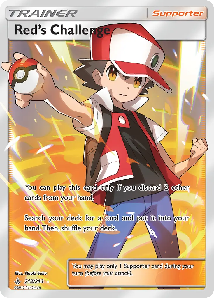 Red's Challenge 213 — Unbroken Bonds 213, Holofoil finish