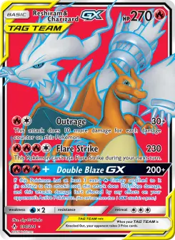 Reshiram & Charizard-GX — Unbroken Bonds #194