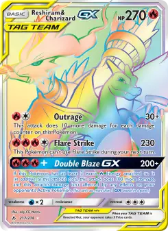 Reshiram & Charizard-GX — Unbroken Bonds #217