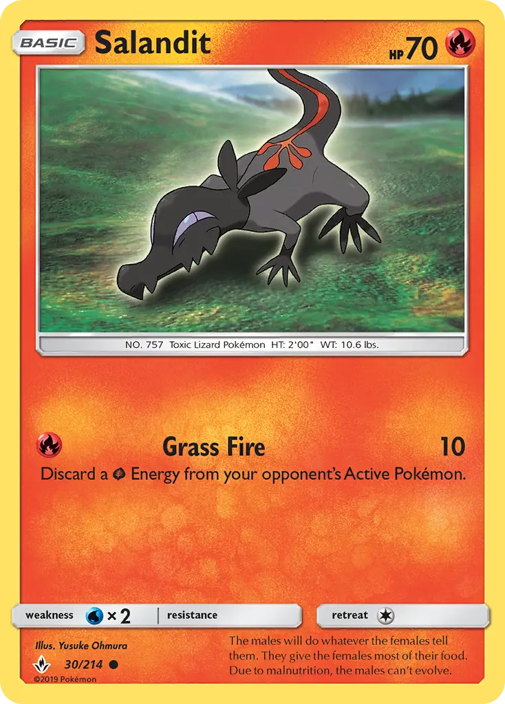 Salandit 30 card from Unbroken Bonds