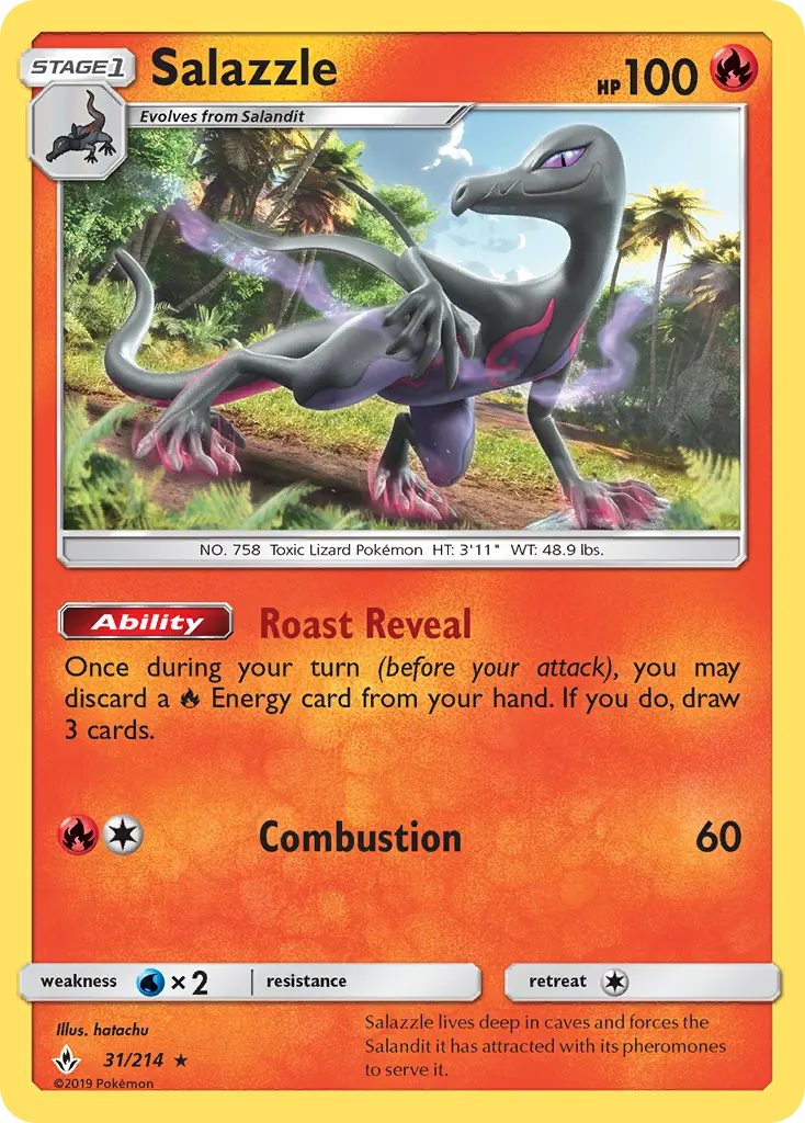 Salazzle 31 card from Unbroken Bonds