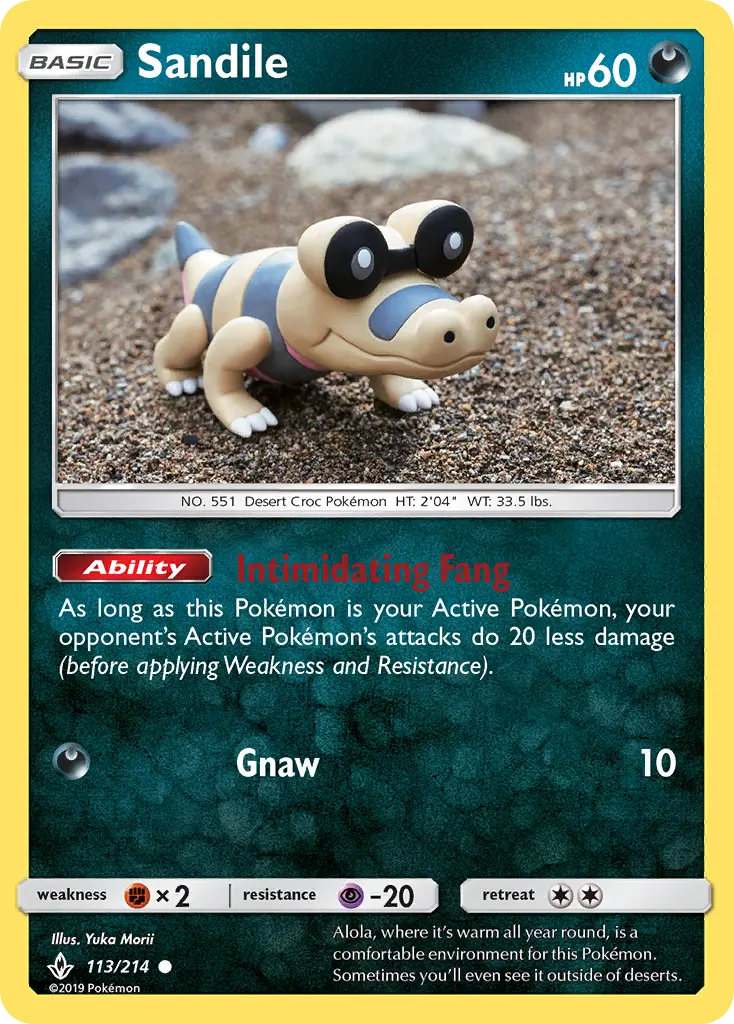 Sandile 113 — Unbroken Bonds 113, Normal finish