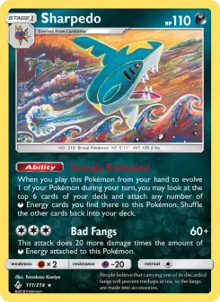 Sharpedo — Unbroken Bonds #111