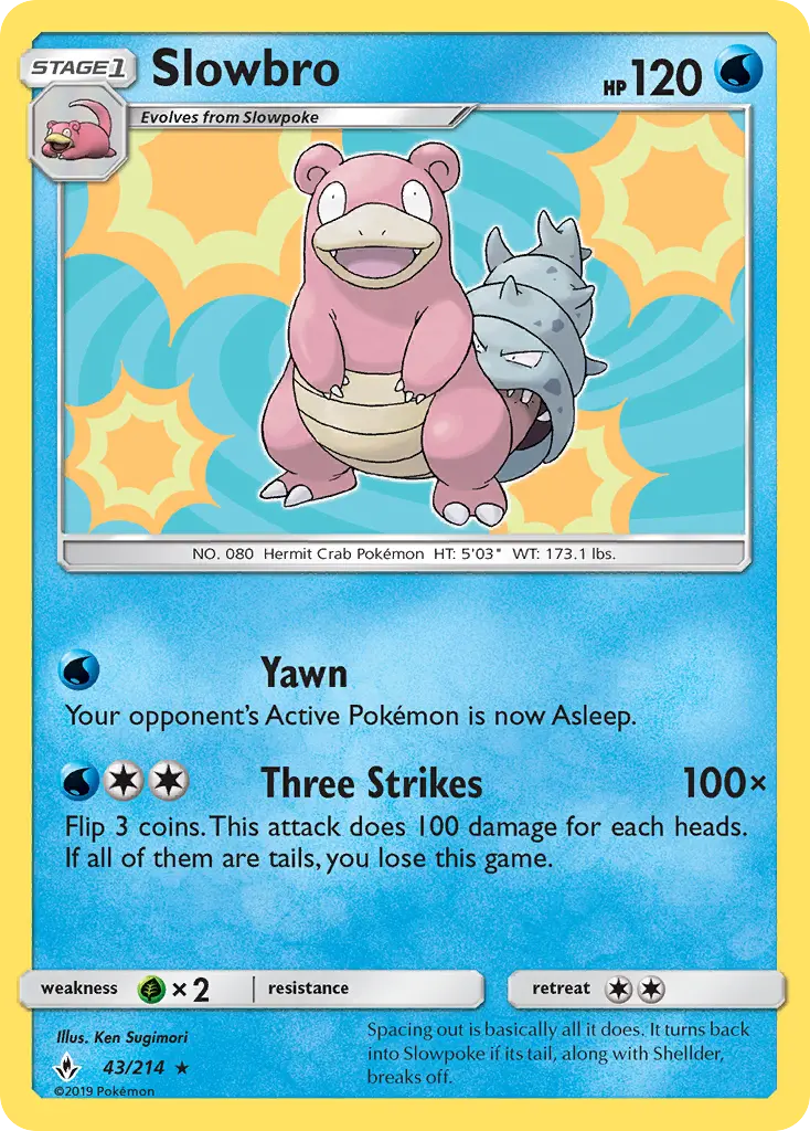Slowbro 43 card from Unbroken Bonds