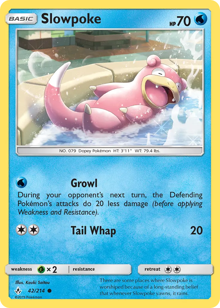 Slowpoke 42 — Unbroken Bonds 42, Normal finish