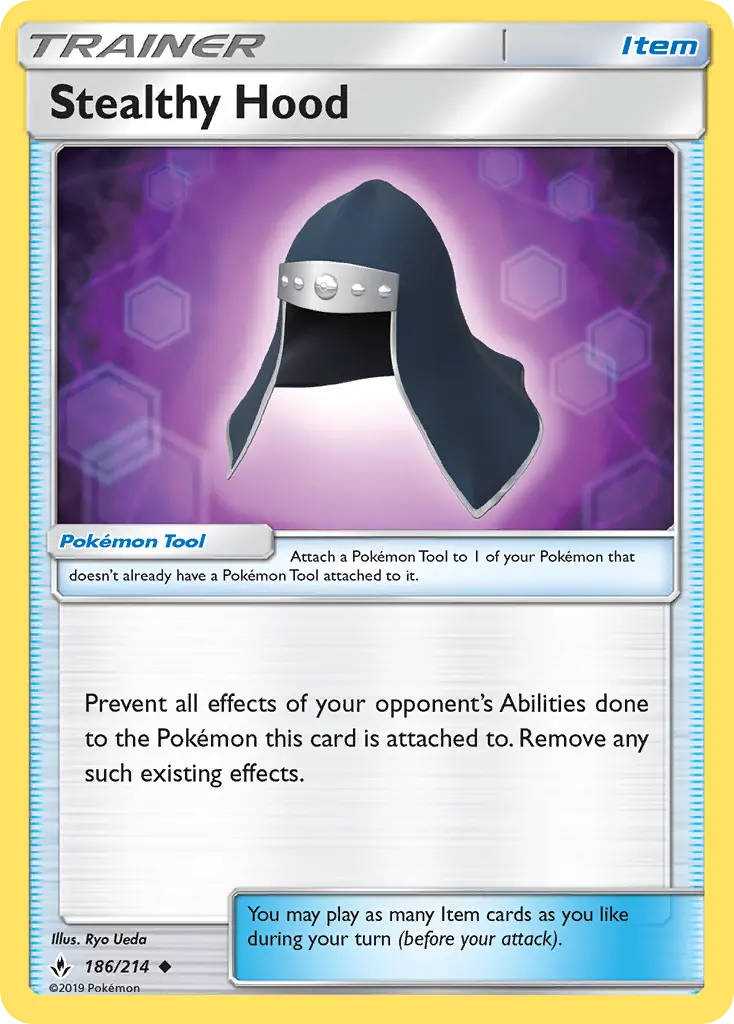 Stealthy Hood 186 card from Unbroken Bonds