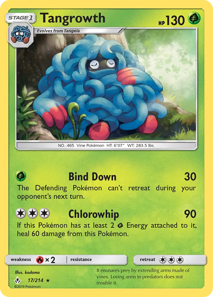 Tangrowth 17 — Unbroken Bonds 17, Normal finish