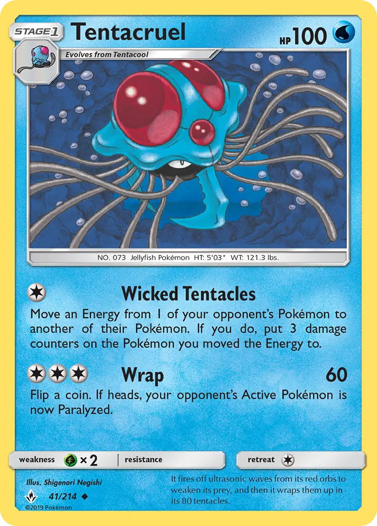 Tentacruel 41 — Unbroken Bonds 41, Normal finish