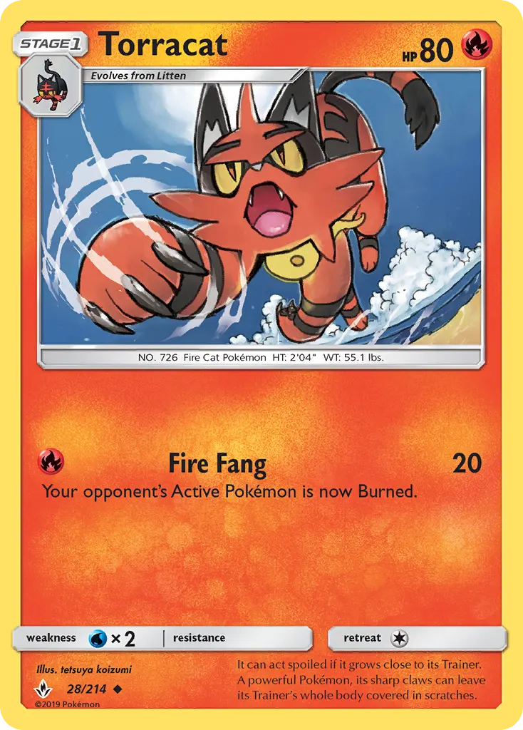 Torracat 28 — Unbroken Bonds 28, Normal finish