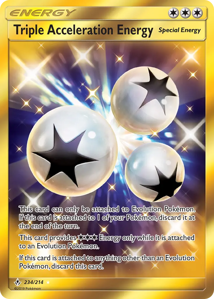 Triple Acceleration Energy 234 — Unbroken Bonds 234, Holofoil finish