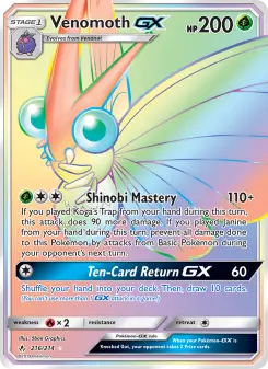 Venomoth-GX 216 — Unbroken Bonds