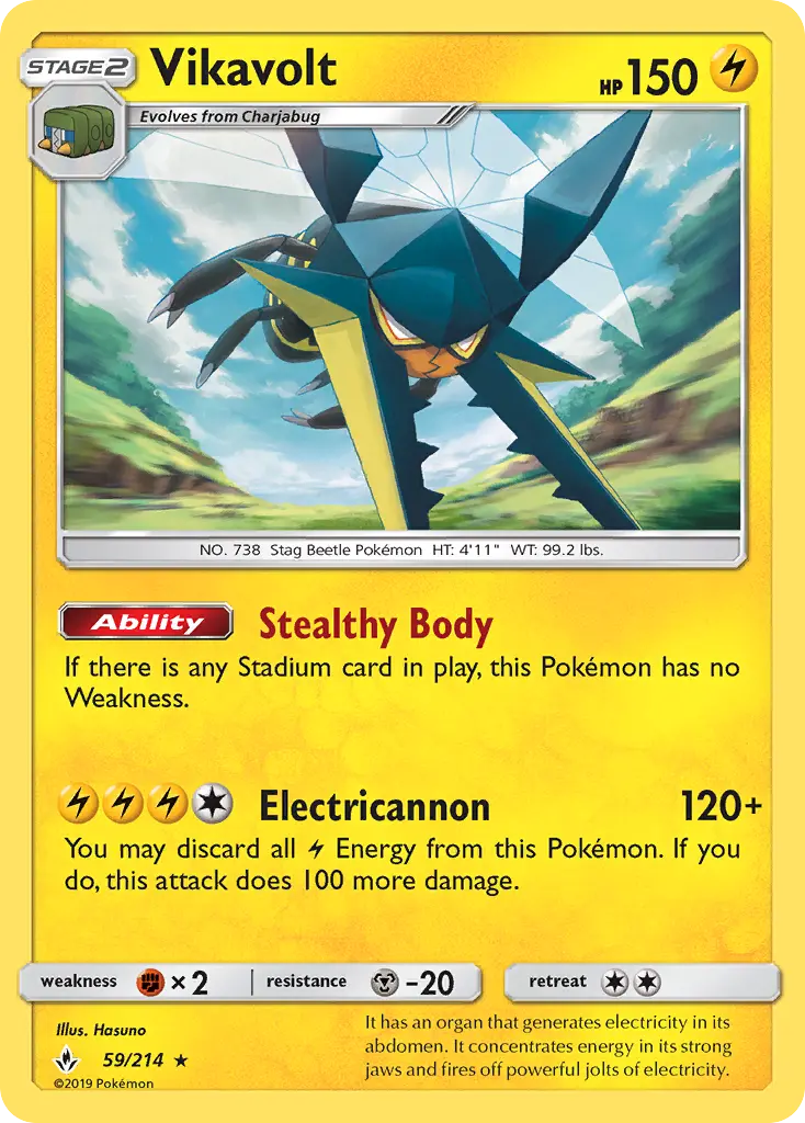 Vikavolt 59 card from Unbroken Bonds