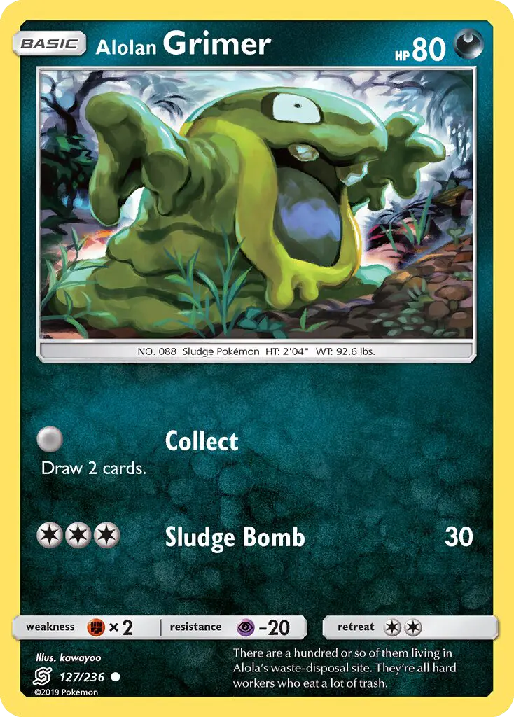 Alolan Grimer 127 — Unified Minds 127, Normal finish